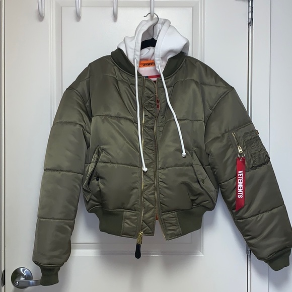 vetements alpha industries jacket